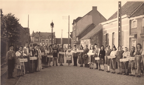 Feest van de bevrijding, Sint-Lievens-Houtem, 1945