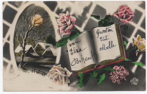 Prentkaart van Elza Bekaert, Melle, 1931
