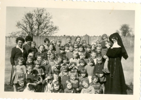 Schoolfoto op het schoolfeest, Ankerschool, Oosterzele