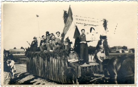 Bevrijdingsstoet einde WO II, Oosterzele, 1946