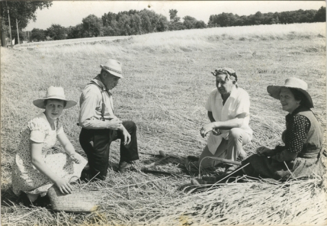 Christine Lampaert, André Van Hecke, Bliki Césaer en Marguerite Van Hecke, film “Ouden Balegemsen” (van Roger Van Brakel), 1978 