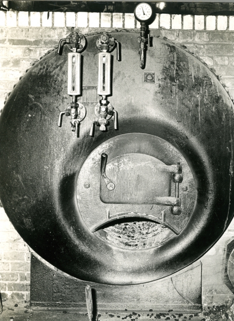 Stoomketel, stokerij Van Damme, Balegem, 1978