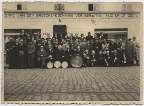Groepsfoto Harmonie Sint-Cecilia, Merelbeke