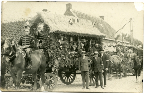 Wagen in stoet, 100 jaar België, Munte, 1930