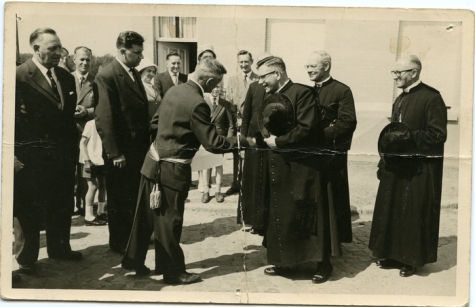 Inhuldiging van pastoor Bracke, Munte, 1961