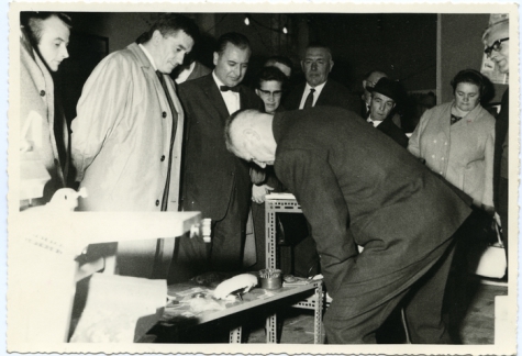 Handelsbeurs rondleiding, Sint-Lievens-Houtem, 1965.