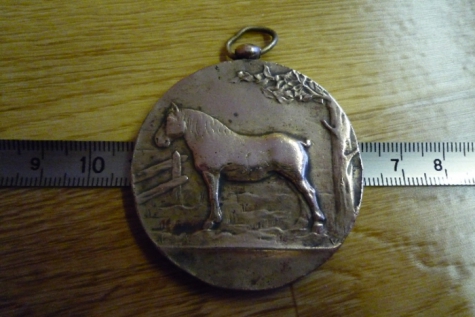 Bronzen medaille ter herinnering aan deelname paardenkeuring, Melle, 1932