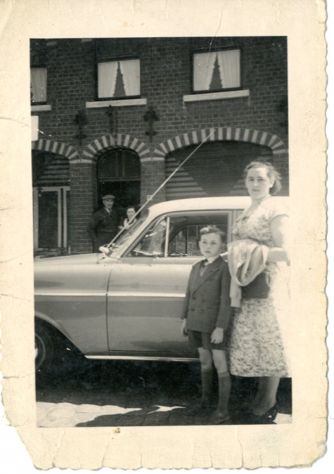 Michel Strijmeers aan 't Fabriek, Sint-Lievens-Houtem, 1957