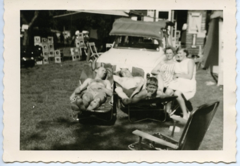 Zonnen aan de wagen, jaren 1950
