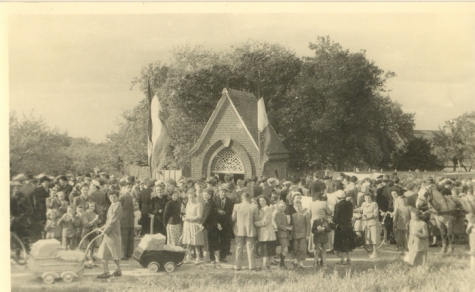Machariusommegang Papegem, Sint-Lievens-Houtem, 1952