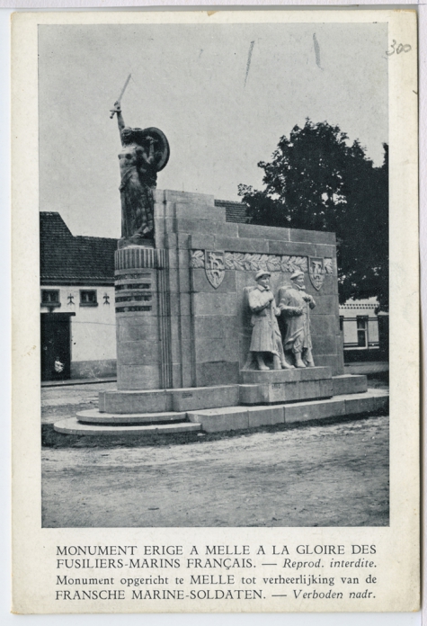 MONUMENT ERIGE A MELLE A LA GLOIRE DES FUSILLIERS- MARINS FRANCAIS
