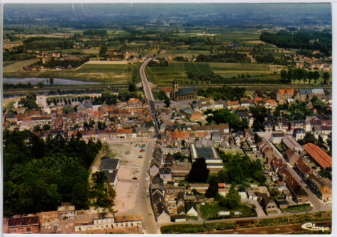 Panorama van Melle vanuit de lucht