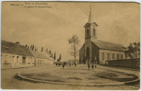 MELLE, Kerk en Dorpplaats