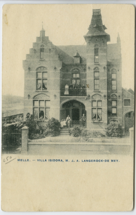 MELLE. - VILLA ISIDORA, M. A. LANGEROCK- DE MEY
