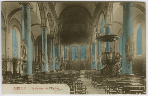 MELLE Intérieur de l' Eglise