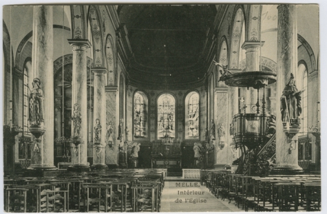 MELLE. Intérieur de l' Eglise