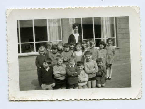 Het tweede leerjaar op de foto, Letterhoutem, 1970-1975