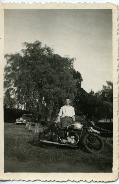 Uitstap met motor, Geraardsbergen, 1950-1960