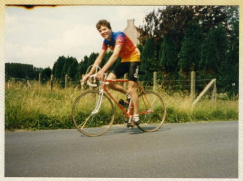 Poseren met de koersfiets, Letterhoutem, 1982