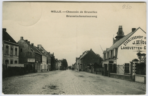 MELLE. - Chaussée de Bruxelles Brusselschensteenweg