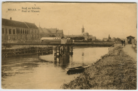 Brug en Schelde te Melle