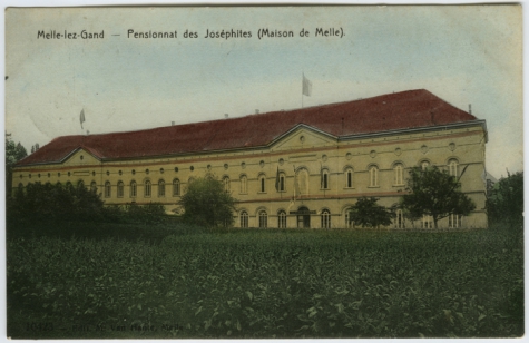 Hoofdgebouw van het College te Melle in 1910