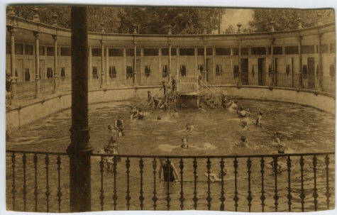 Zwembad, college Melle, 1933
