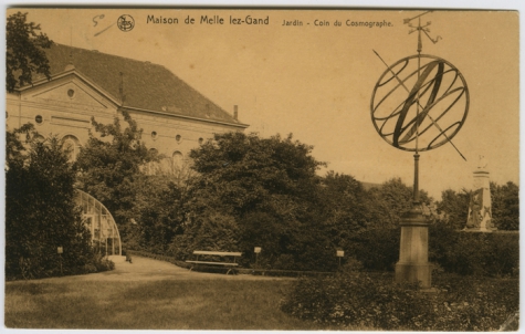 Hoekje van de "kosmograaf" in het College te Melle
