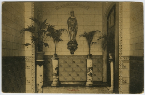 Inkomhal, Sint Franciscusinstituut, Melle Vogelhoek, 1909