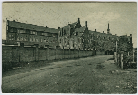 Sint Franciscusinstituut, Melle, zicht vanuit de Tuinstraat