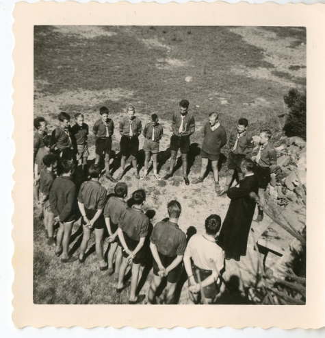 Chiro Melle, gebed, Ardennen, 1962