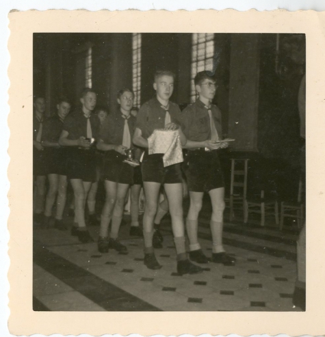 Chiro Melle, afleggen van de belofte, Melle, 1961