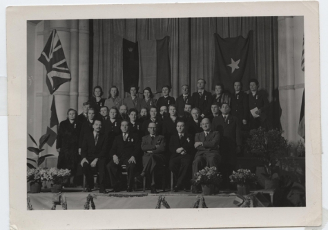 Gedecoreerde werknemers, fabriek Saey, Sint-Lievens-Houtem, na 1936