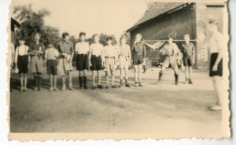 Chiro Melle, vlaggengroet op kamp, 1943- 1947