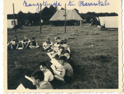 Zangstonde kamp chiro Melle, Herentals, 1954