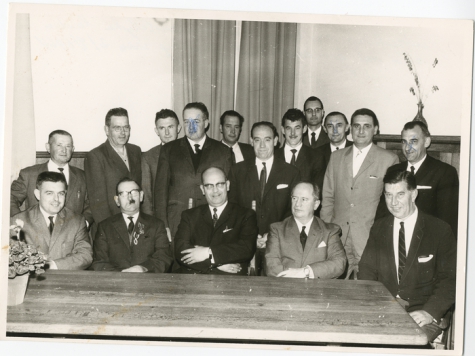 Uitreiking eretekens, Oosterzele, 1967