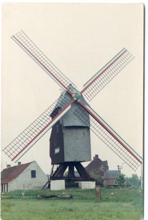 Vinkemolen voor restauratie en molenhuis, Oosterzele, voor 1969