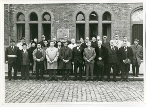 Groepsfoto oud-strijders, Oosterzele, 1969