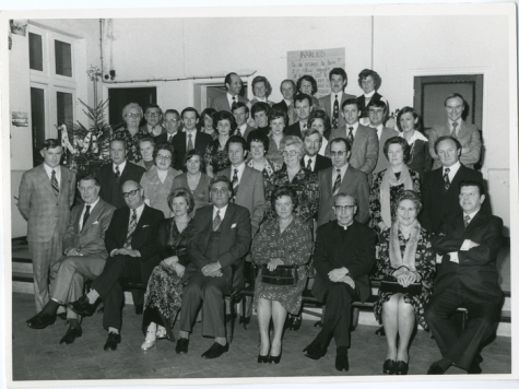 Nieuwjaarsreceptie gemeentehuis Oosterzele, 1970-1976