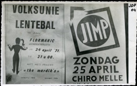 Flyer van Jimpdag en bal, Melle, 1971