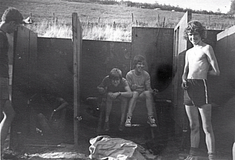 HUDO chiro Melle op kamp in Manderfeld, 1973