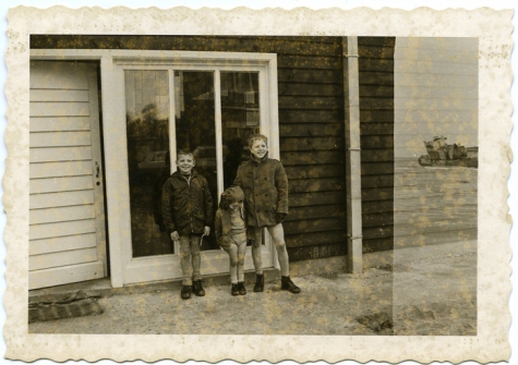 Voor het aspilokaal, Melle, 1965- 1969.