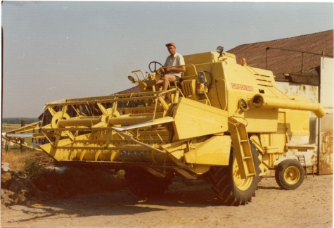 Boerderij van familie Callaert, pikdorsen, Oosterzele