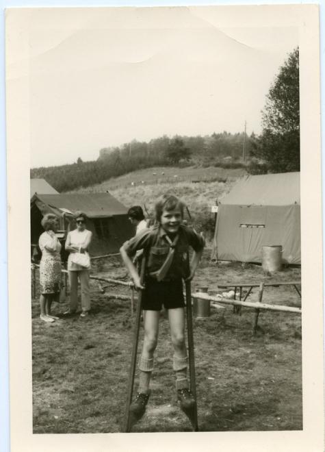Steltenlopen,Manderfeld, 1973.