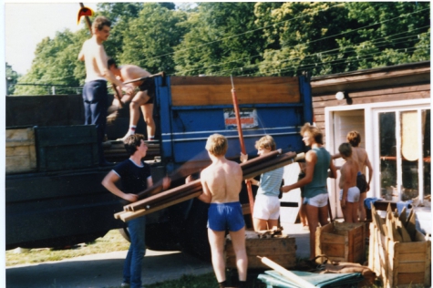 Inladen voor de voorwacht chiro Melle, 1984