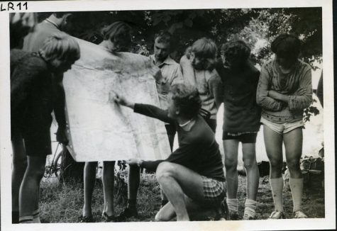 Kaartlezen, fietstocht Frankrijk, 1979