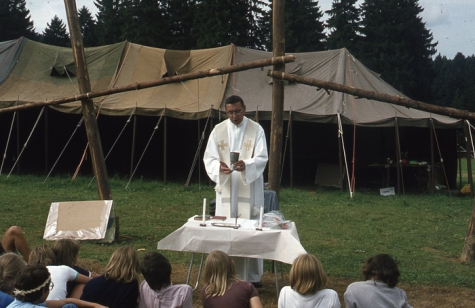 Chiro Melle Geertrui. Kamp in Genk, 1966.