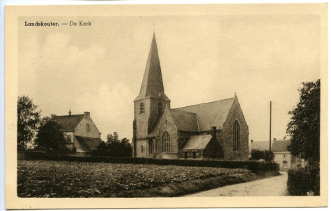 Postkaart kerk Landskouter