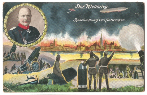 De beschieting van Antwerpen, 1914