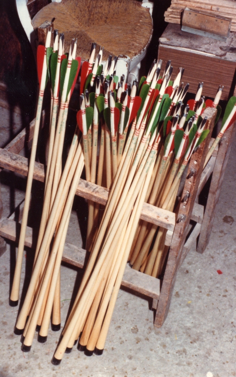 Set afgewerkte pijlen, familie Gyselinck, Melle, 1960-1980